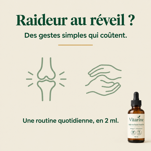 Raideur au réveil ? Une routine quotidienne de 2 ml
